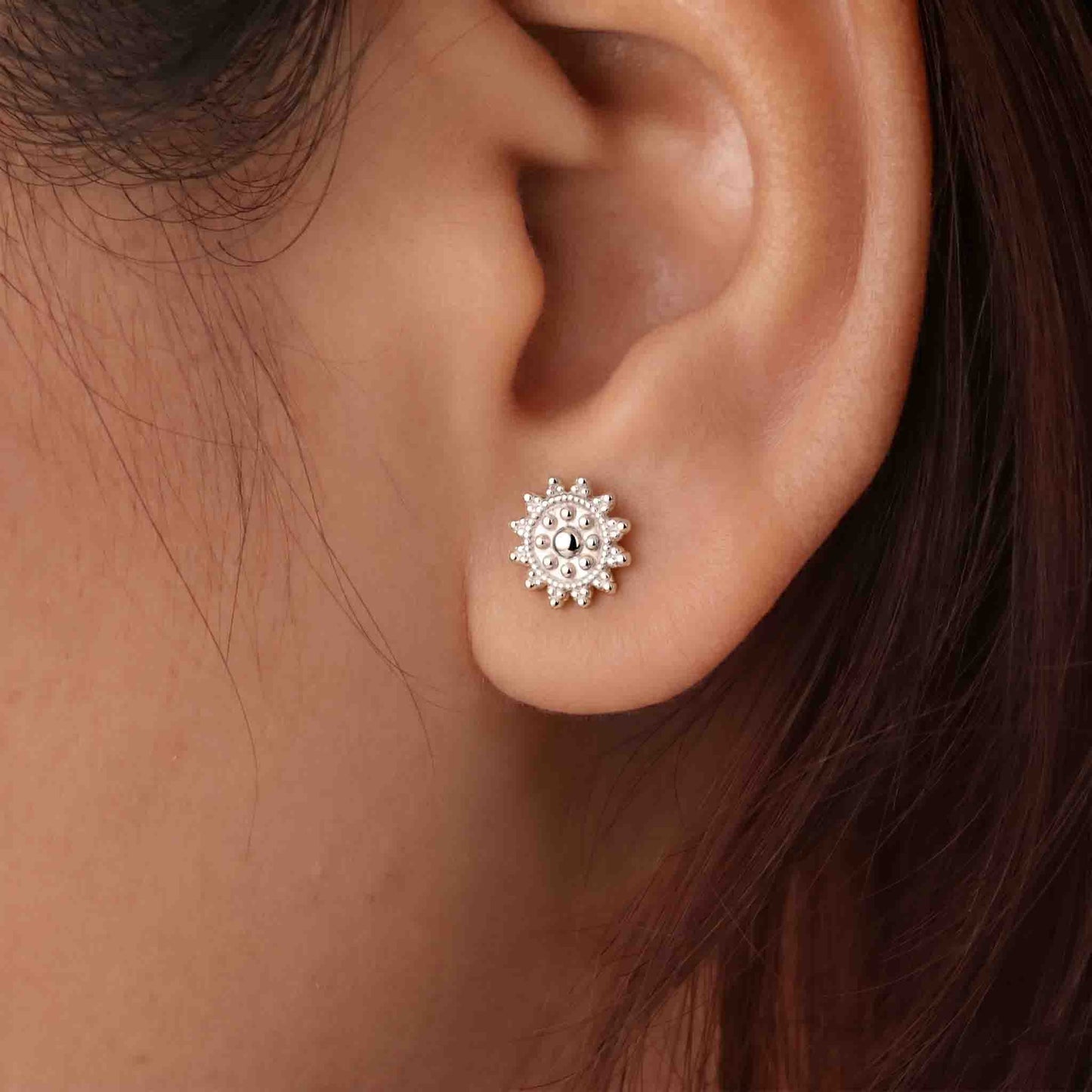 Silver Nishka Earring
