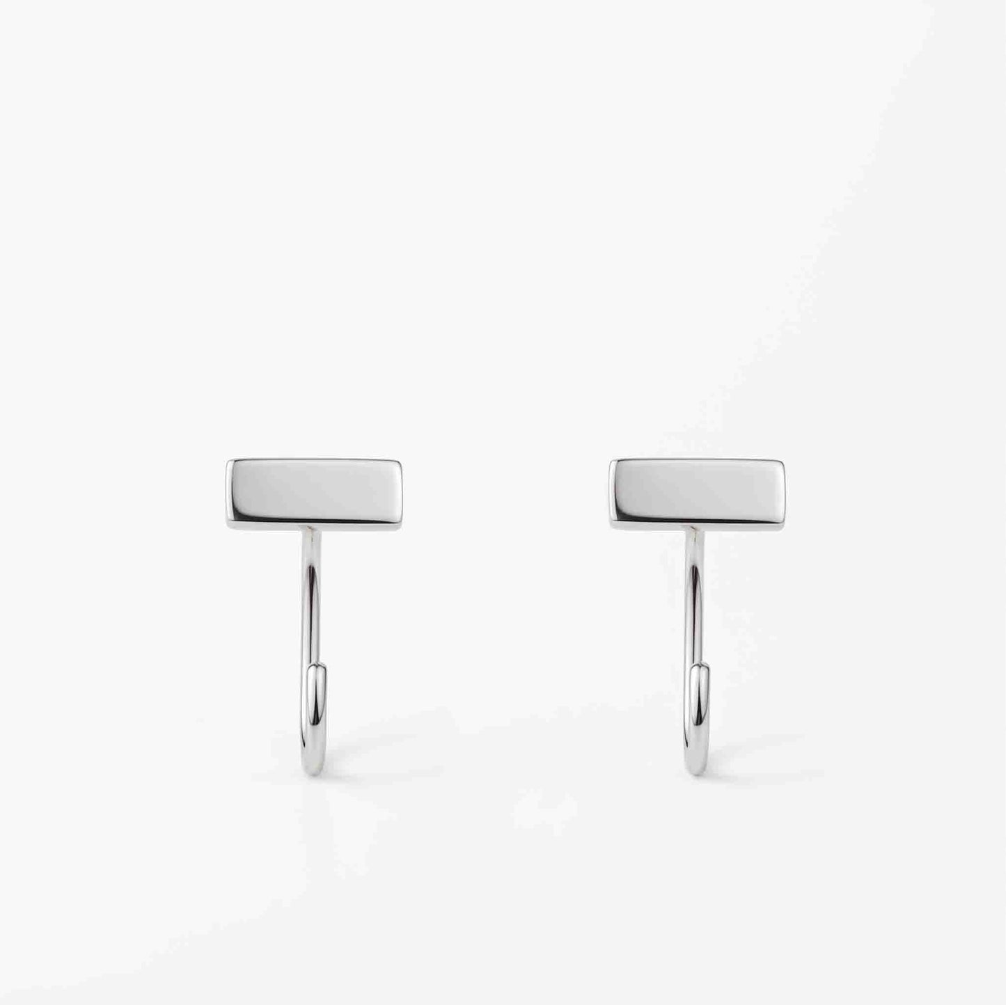 Silver Bar Earring
