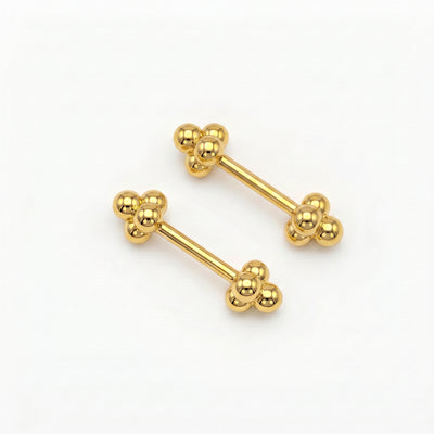 Silver Bugadi 4 bead Dual Design