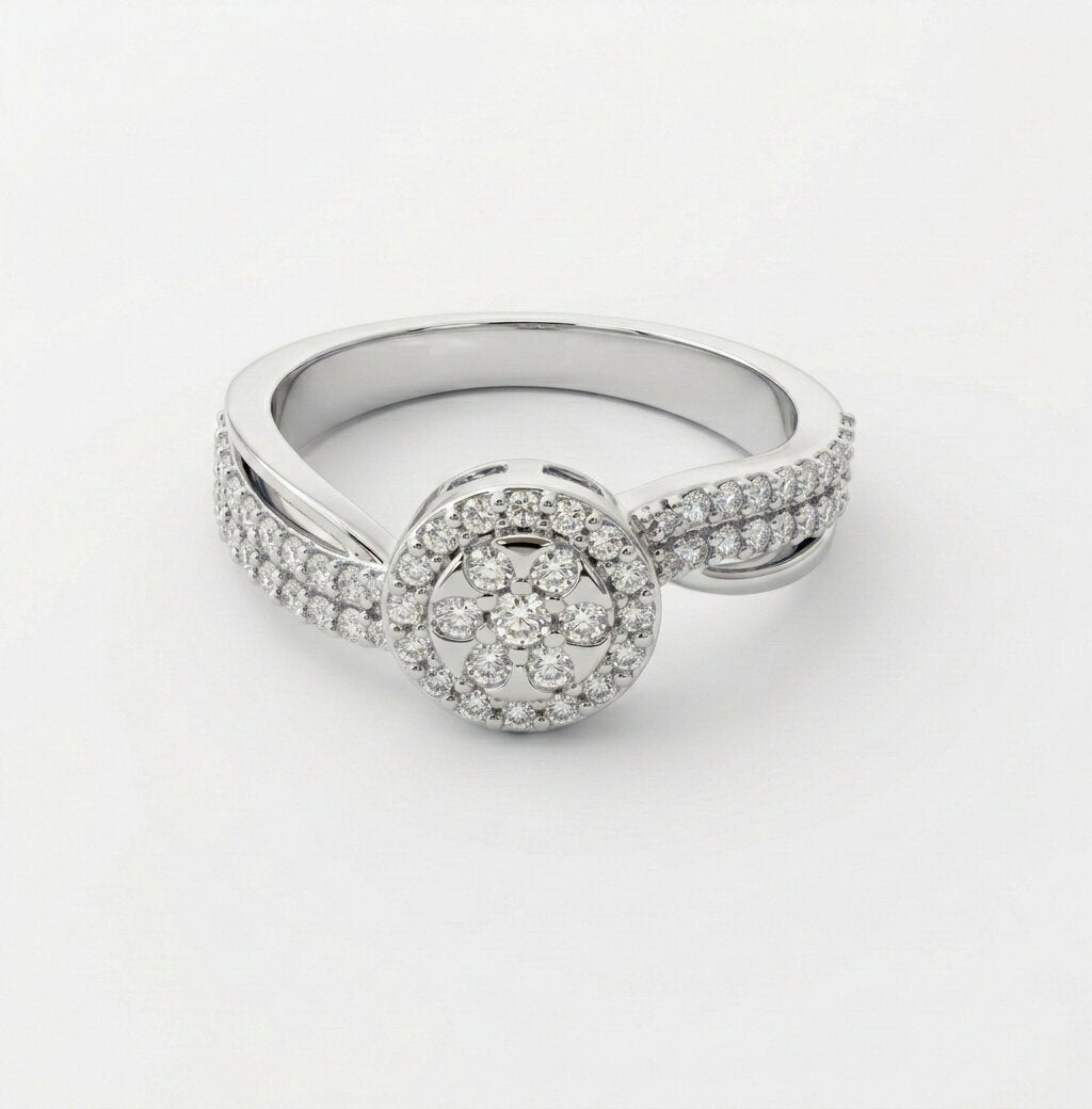 Silver Eternal Bond Pillar Ring