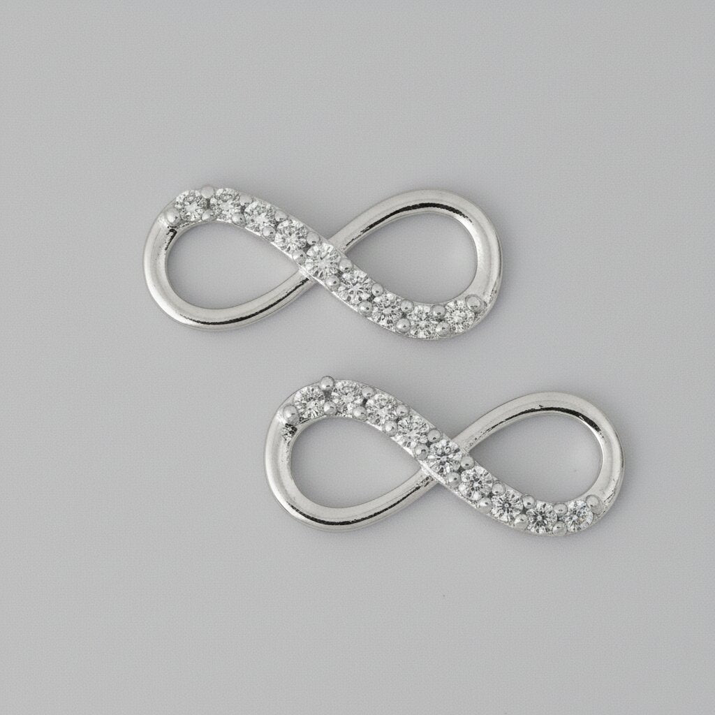 Silver Infinite Earrings