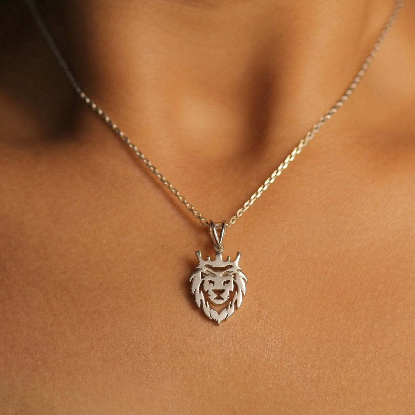 Silver Pendant Simba Design