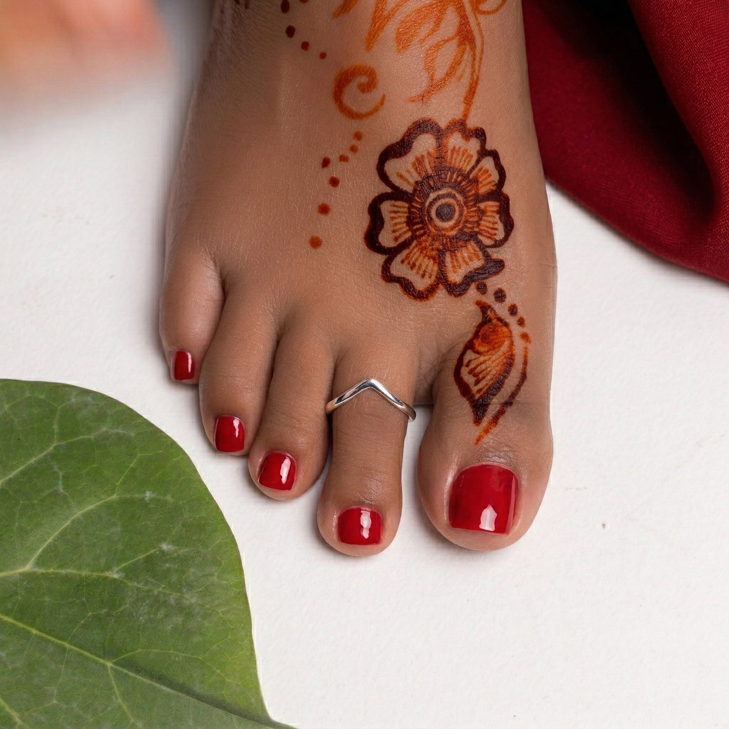 Silver Toe Ring Vanki Plain Design
