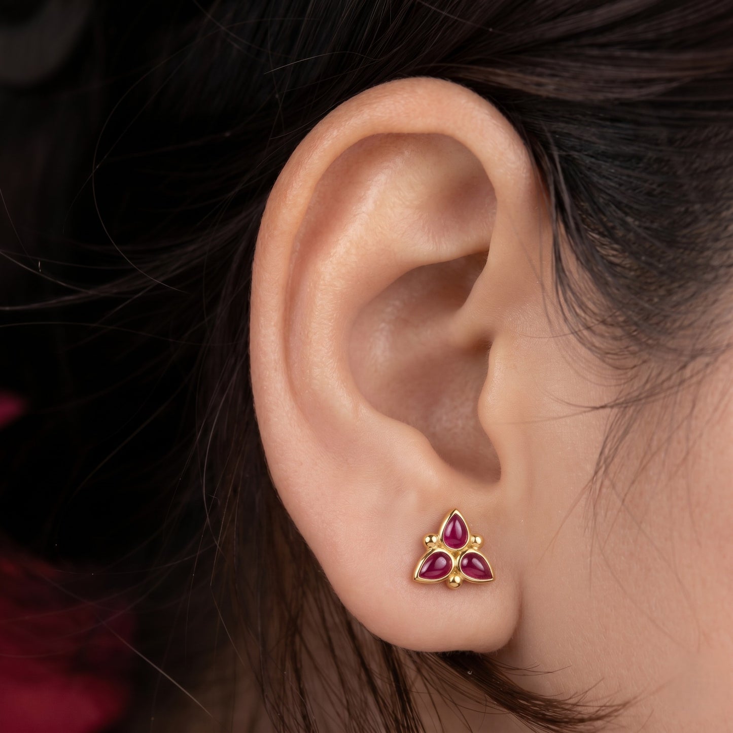 Silver Kemp Stone Earring