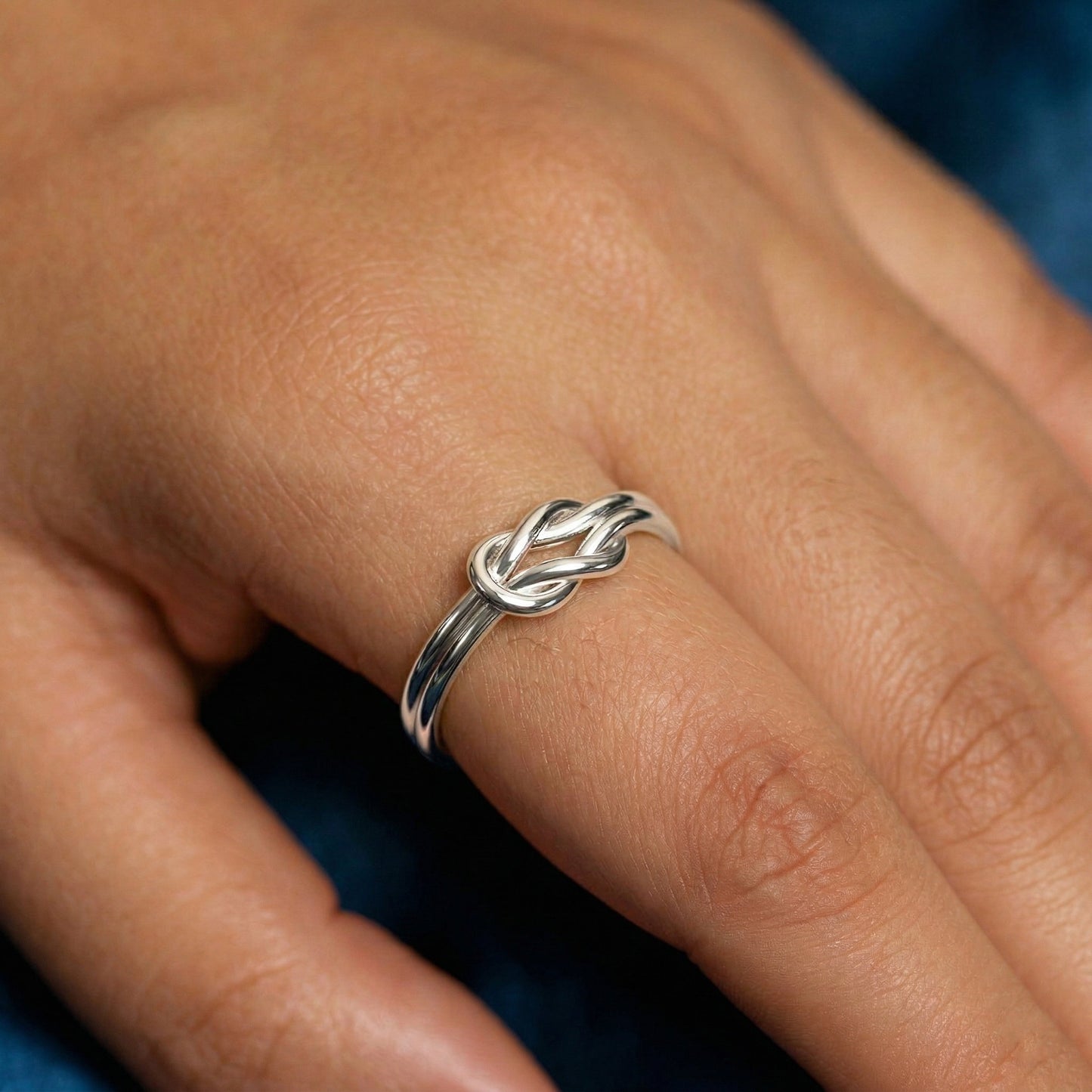 Silver Double Knot Ring