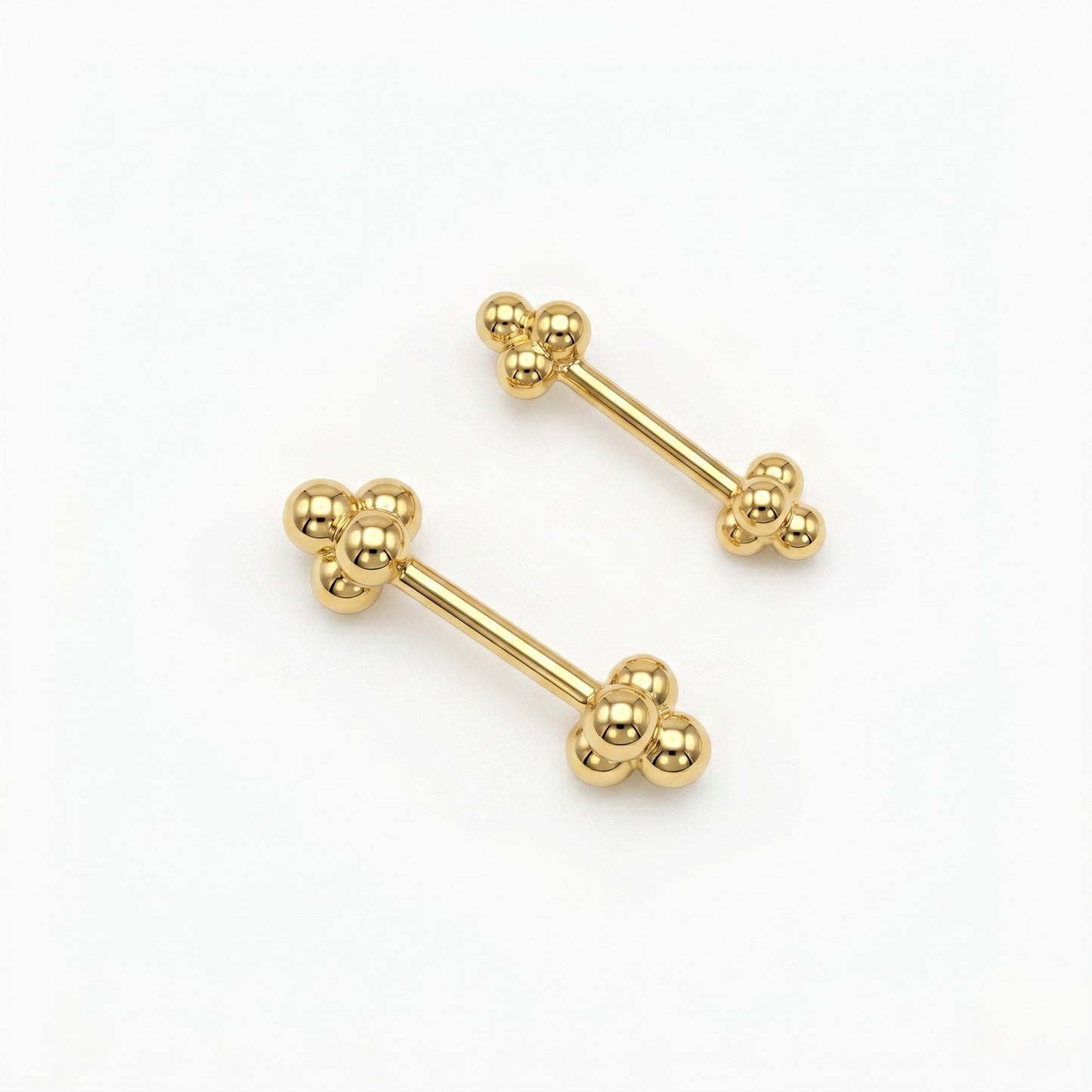 Silver Bugadi 4 bead Dual Design