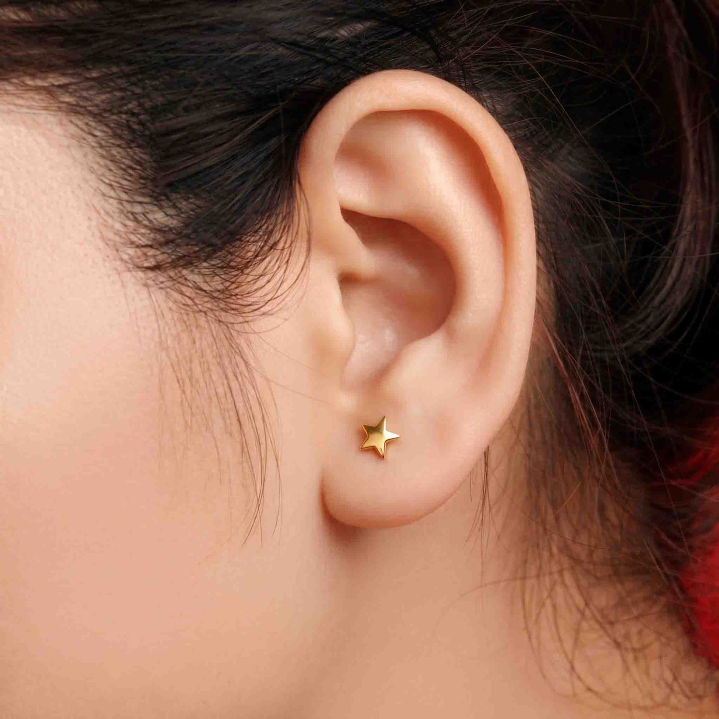 Silver Star Earring