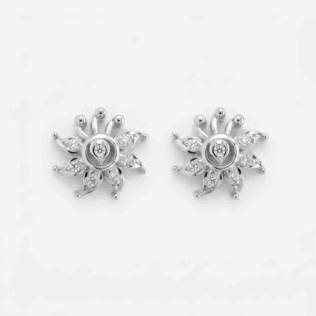 Silver Mayura Earring