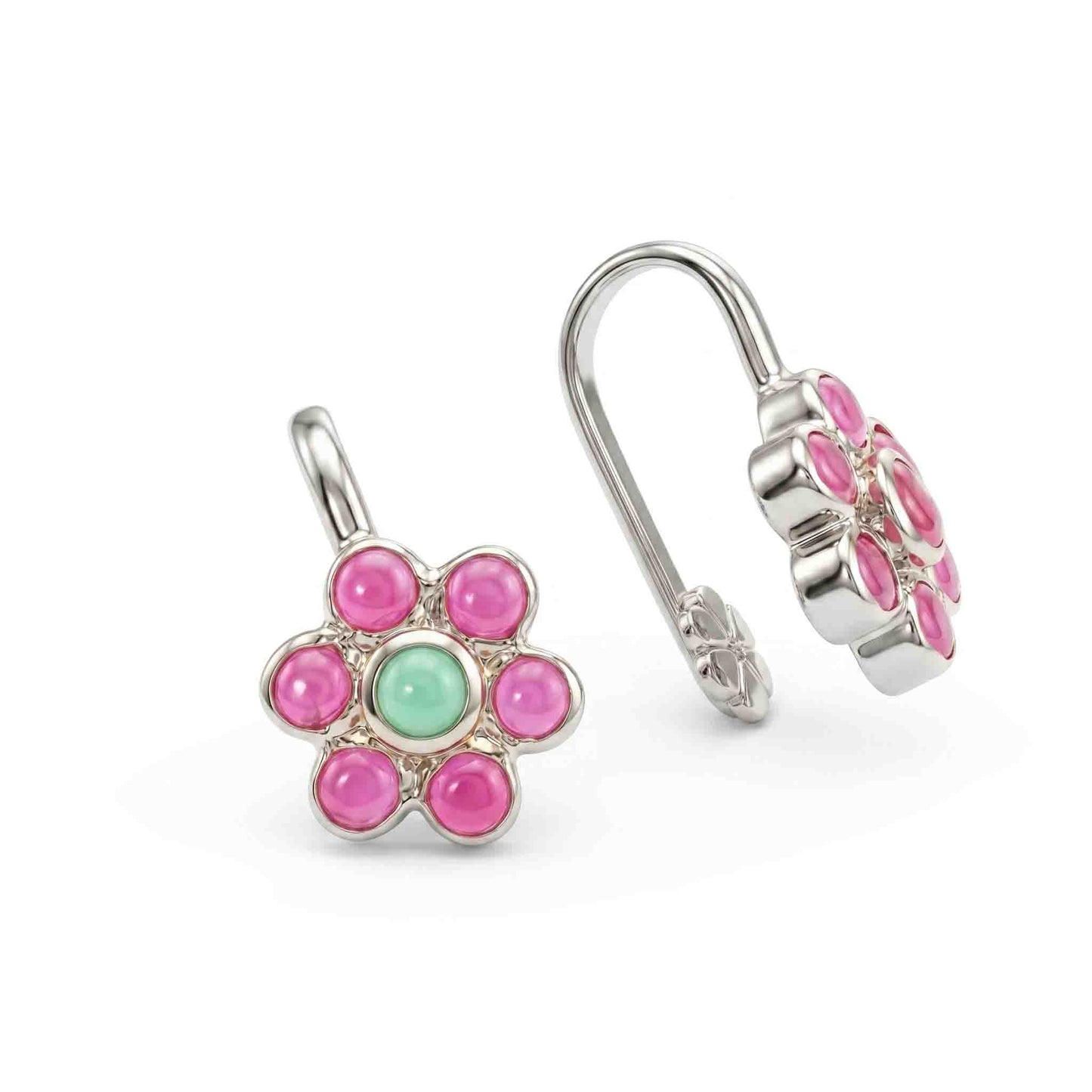 Silver 7 Kemp Stone Clip-on Nose pIn