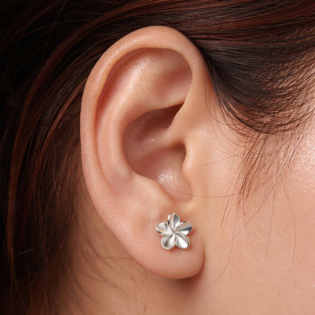 Silver Mogra Earring