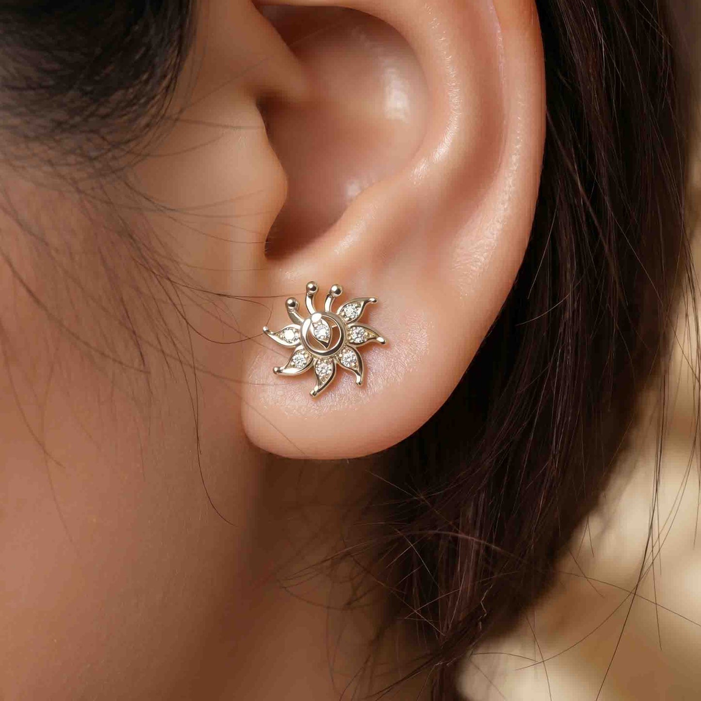 Silver Mayura Earring