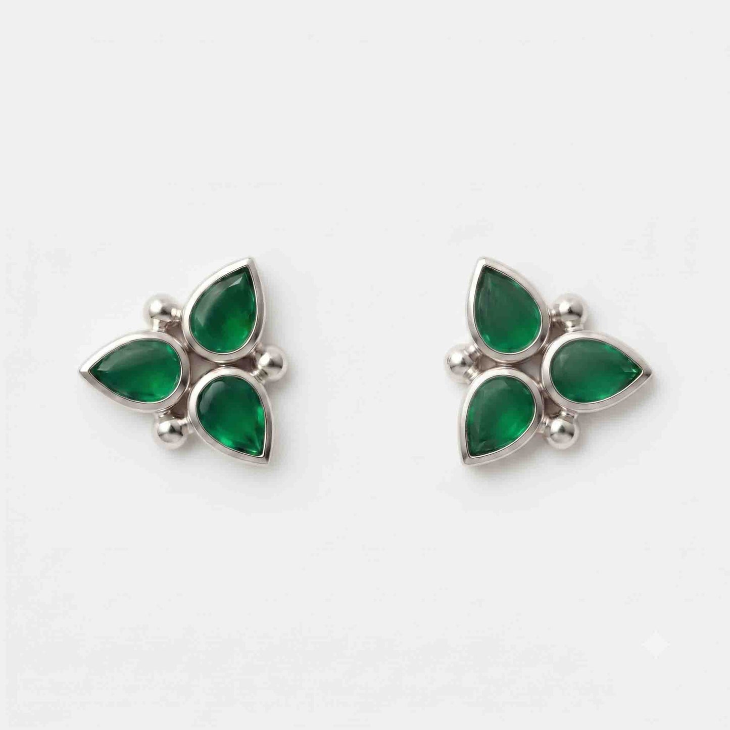 Silver Kemp Stone Earring