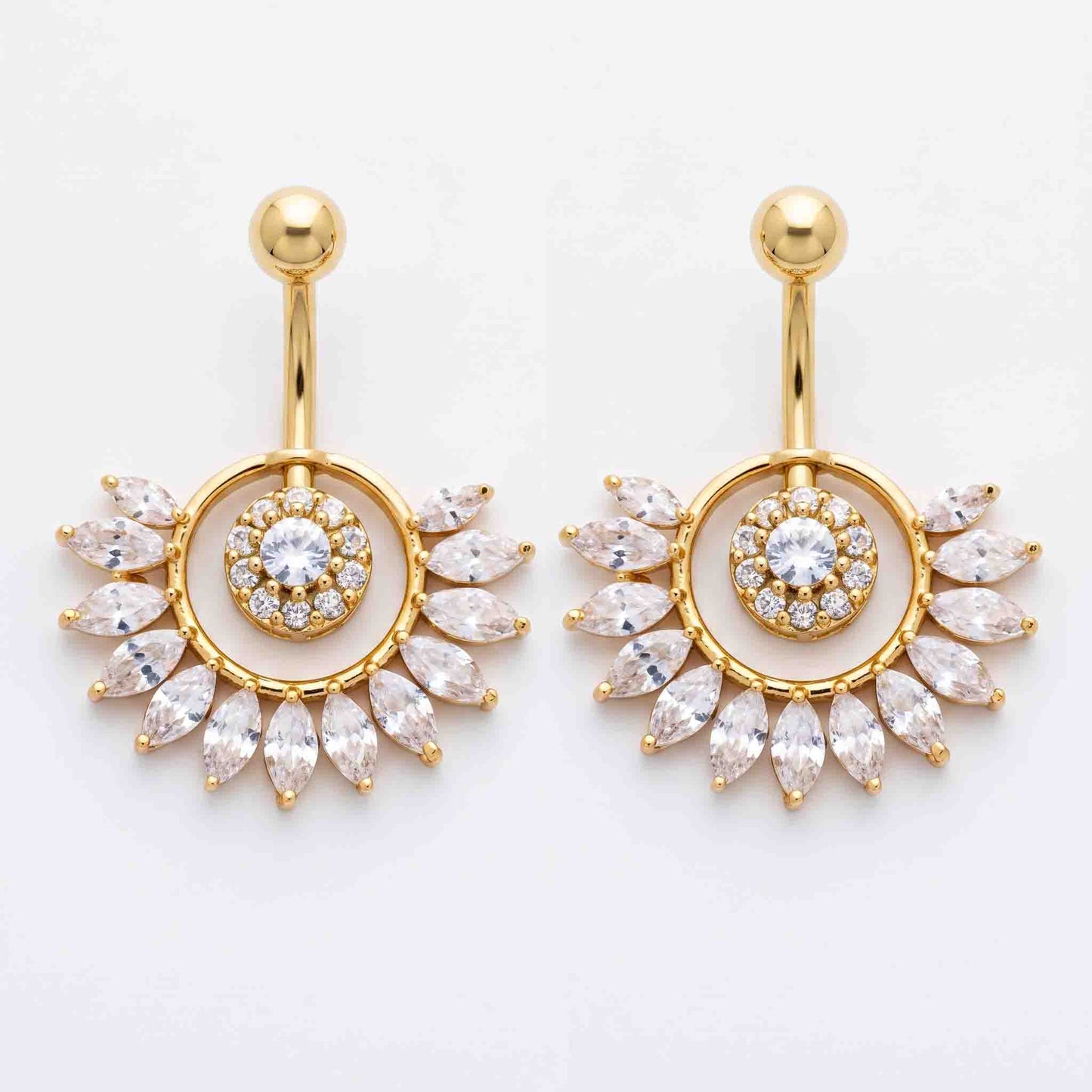 Silver Bugadi Daisy Ball Top Diamond Design With Pushpa Petal Jacket