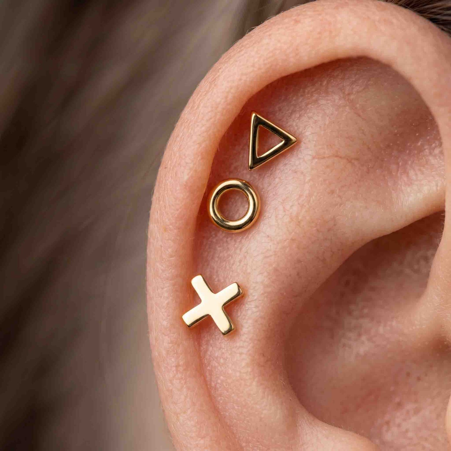 Squid Shape Helix Stud Set