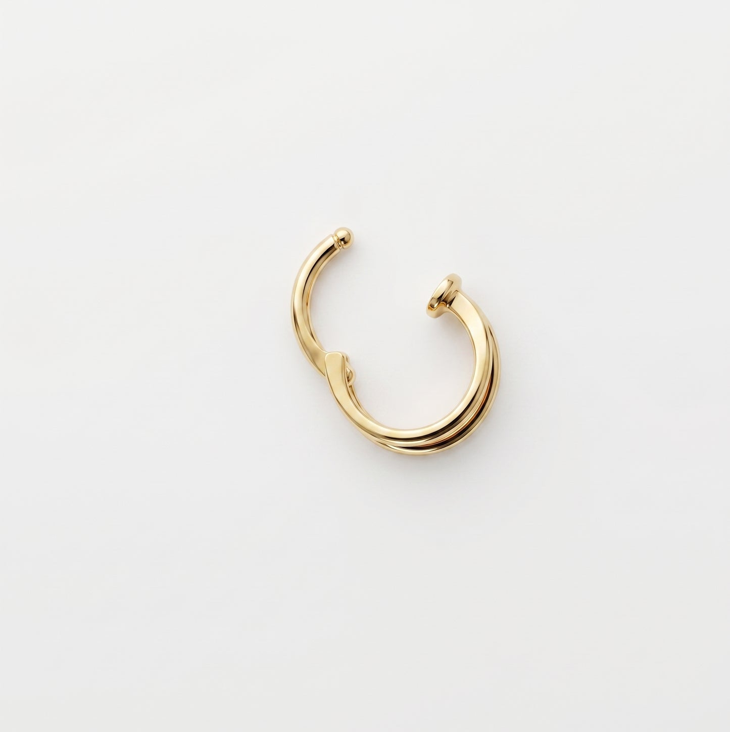 Silver Triple Line hoop Nosering