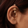 Silver Bugadi Jhumka Stone Diamond Design