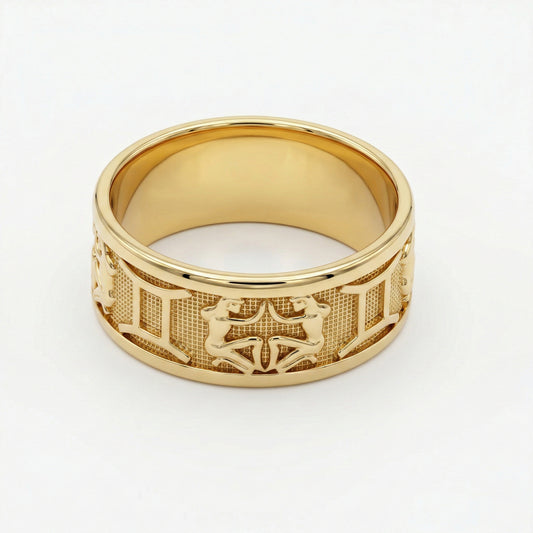 Silver Gemini Ring