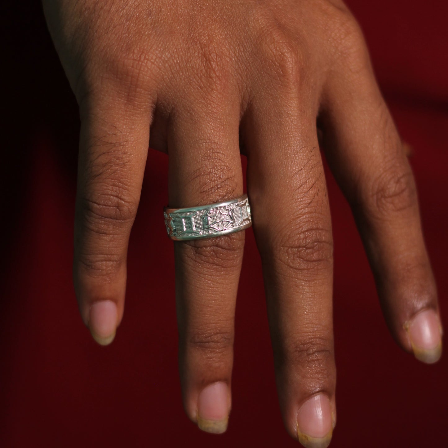 Silver Gemini Ring
