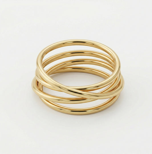 Silver Infinity Flow Ring