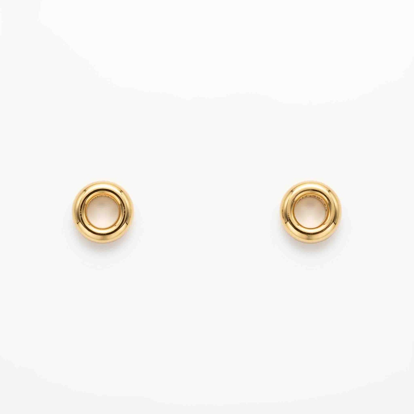 Silver Hollow Circle Earring