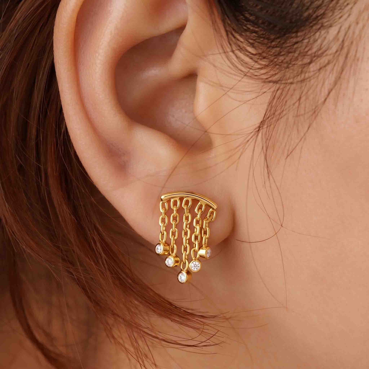 Silver Larika Drop Earring