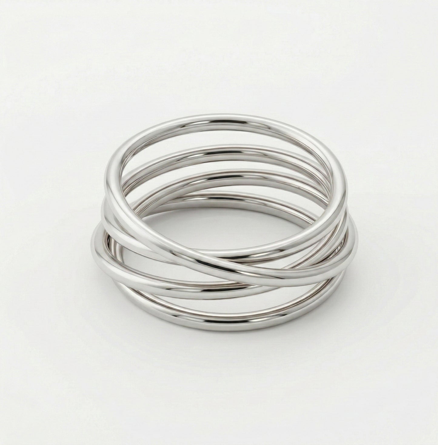 Silver Infinity Flow Ring