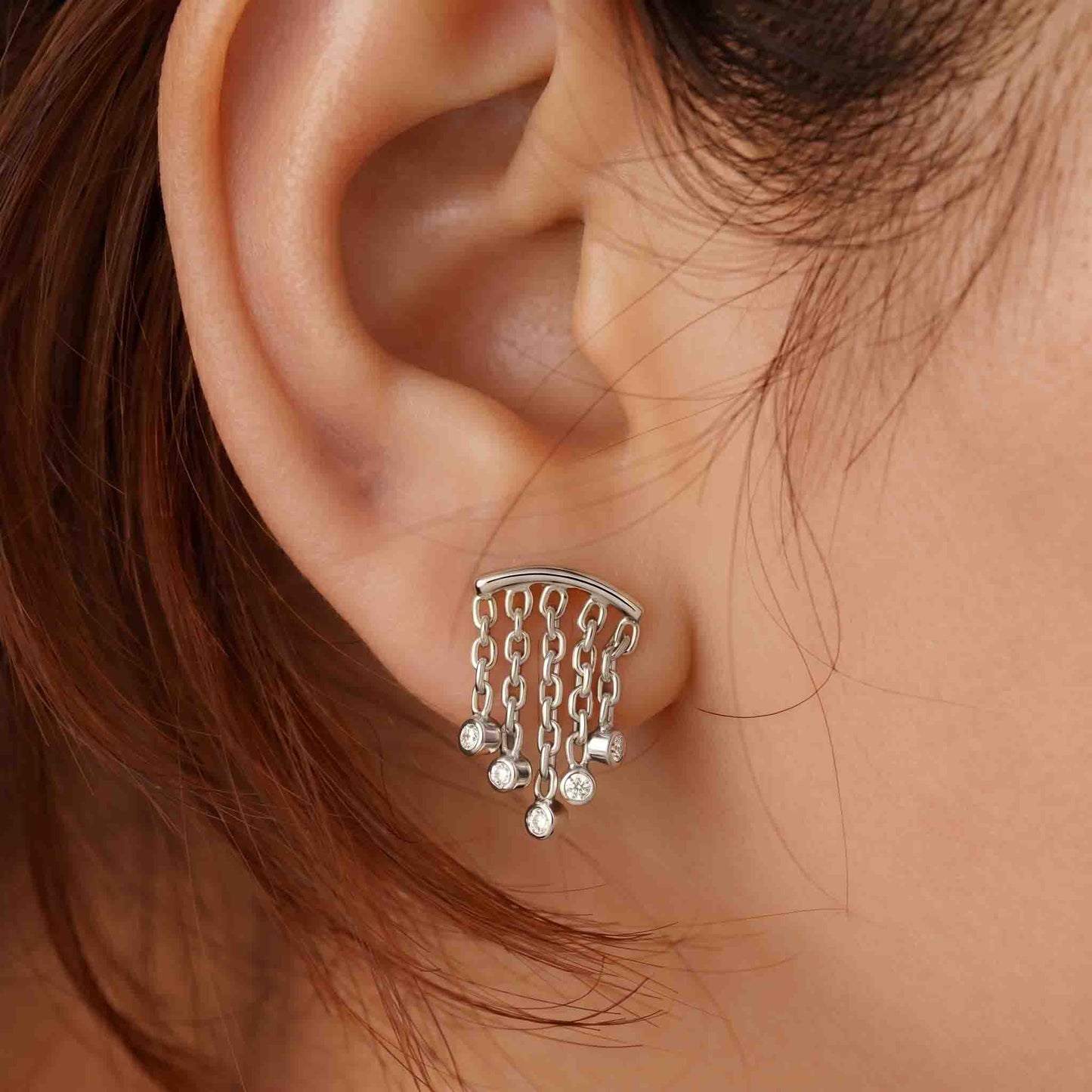Silver Larika Drop Earring