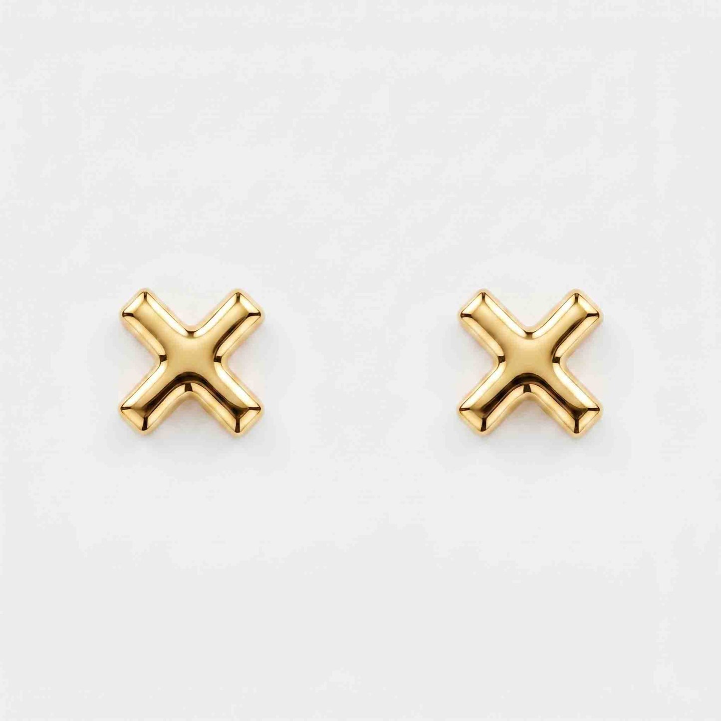Silver Cross Earring