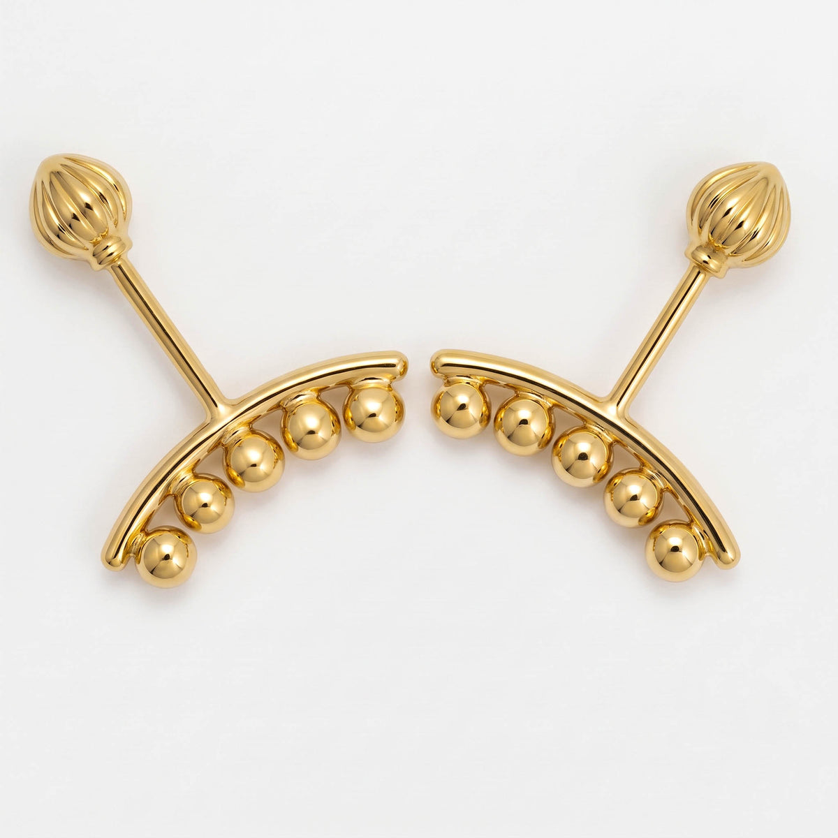 Silver Bugadi 5 Ball Line Modak Top Design