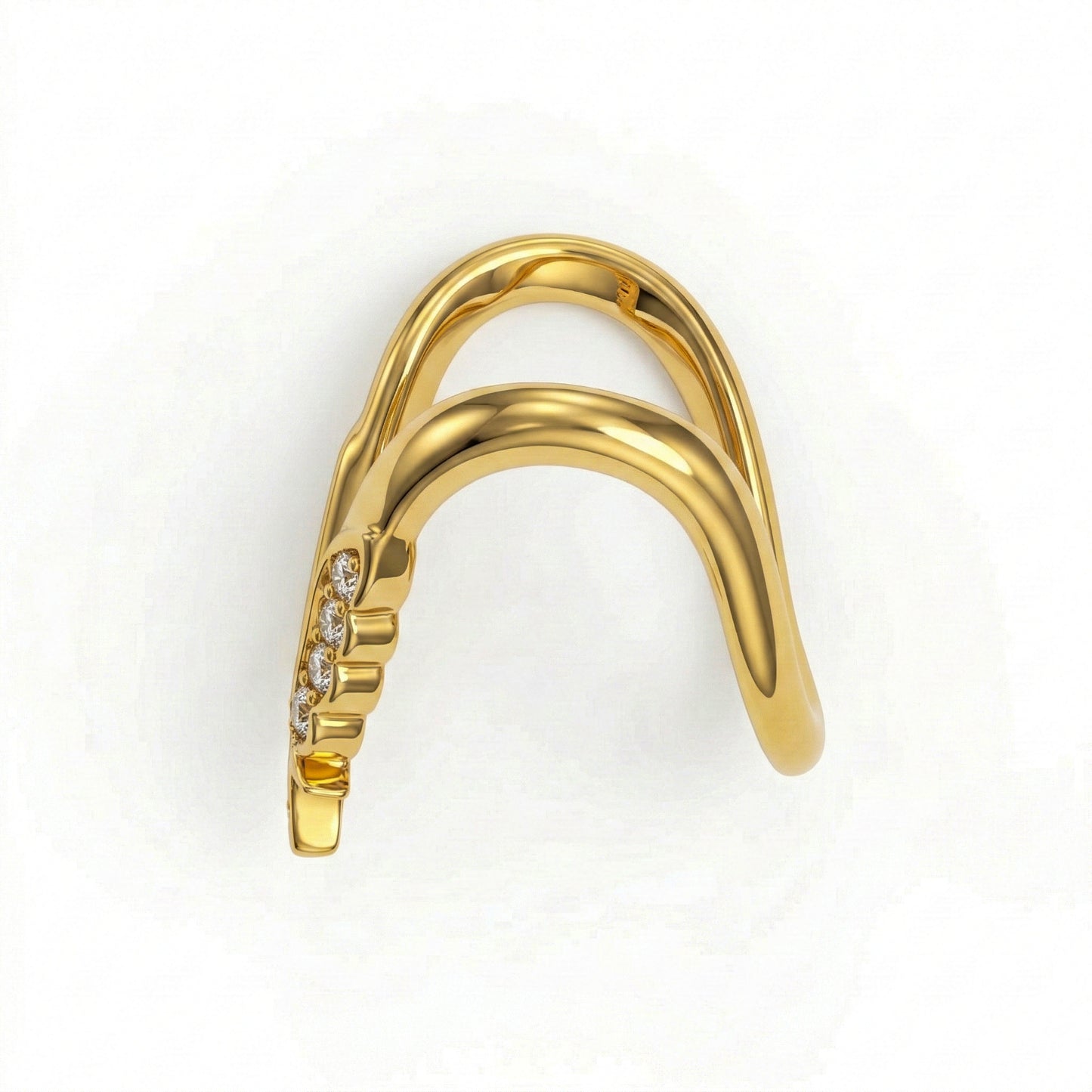 Silver Stone V Ring