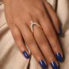 Silver Stone V Ring