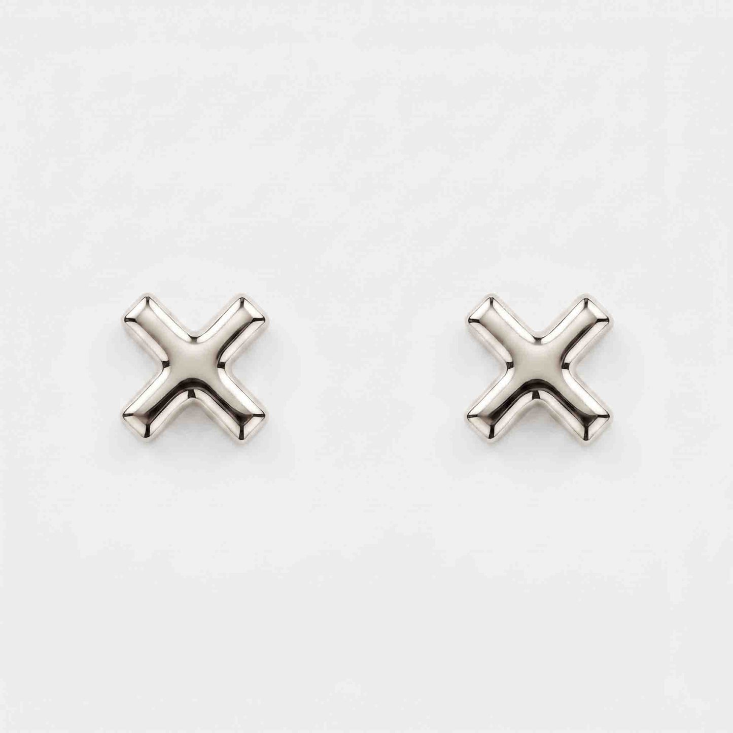 Silver Cross Earring