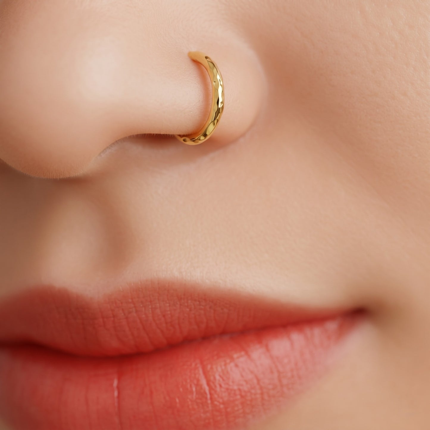 Hammered Nose ring