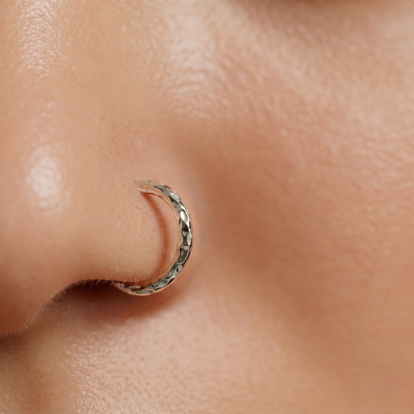 Hammered Nose ring