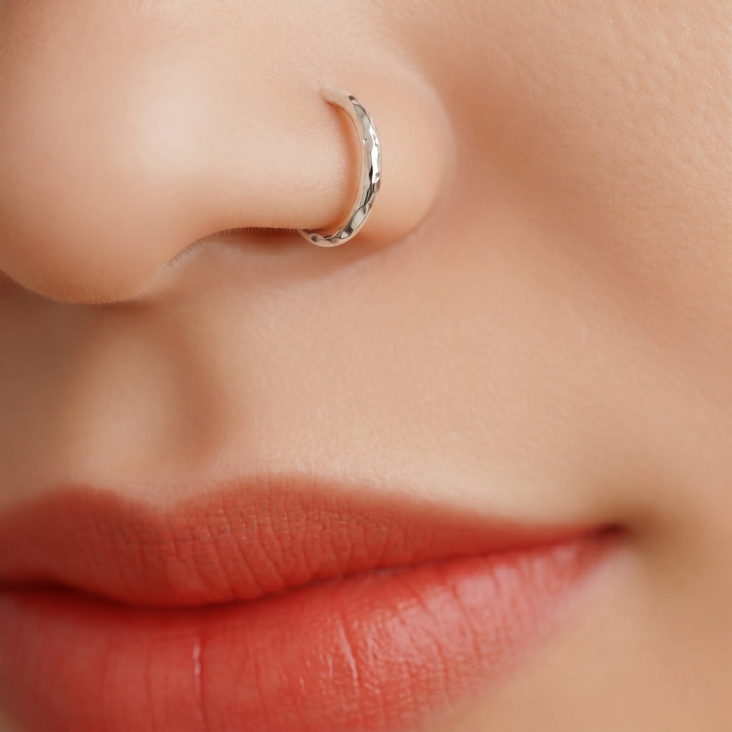 Hammered Nose ring