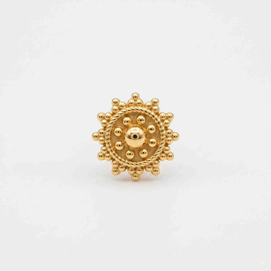 Silver Nishka Nose pin