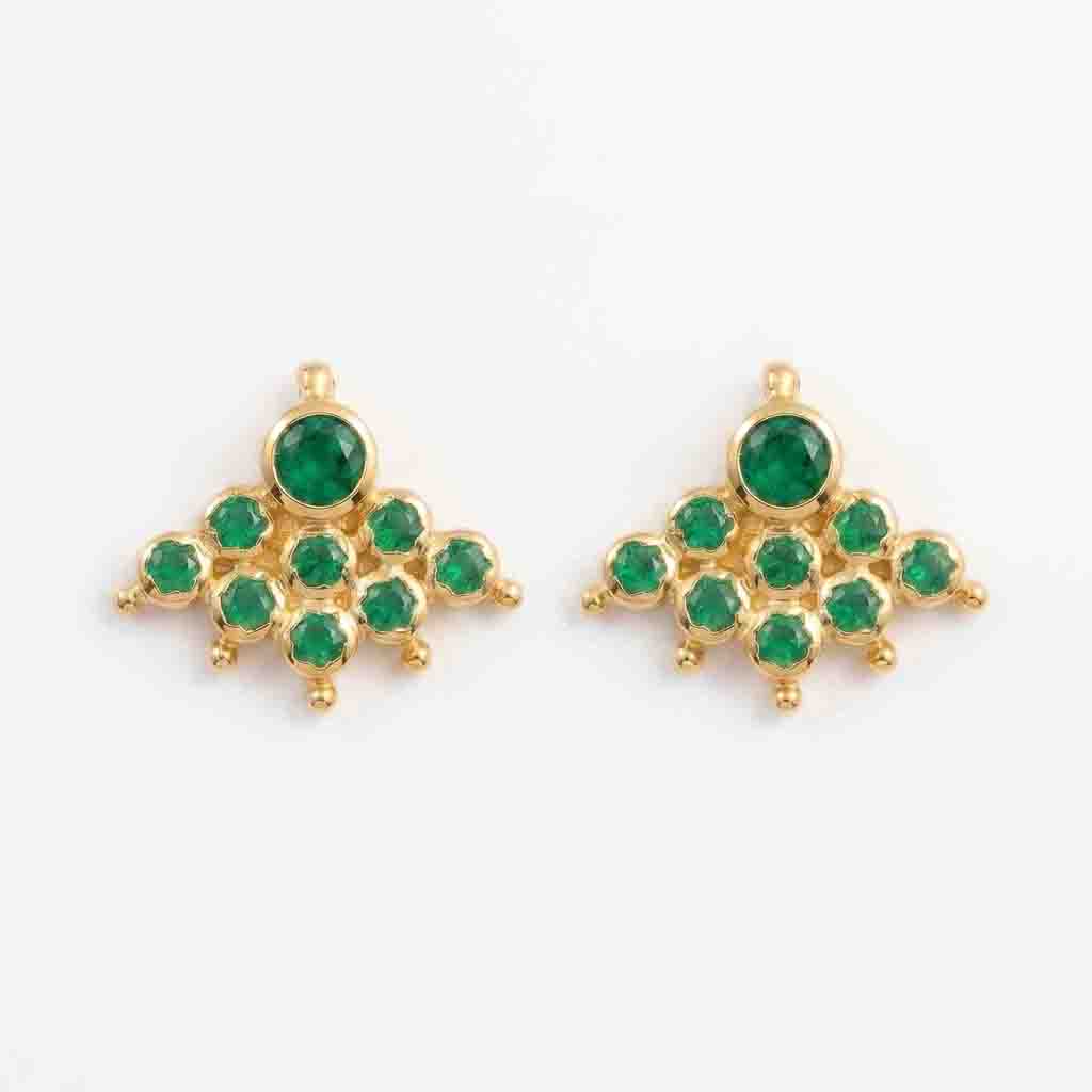 9 Stone  Traditional Earring
