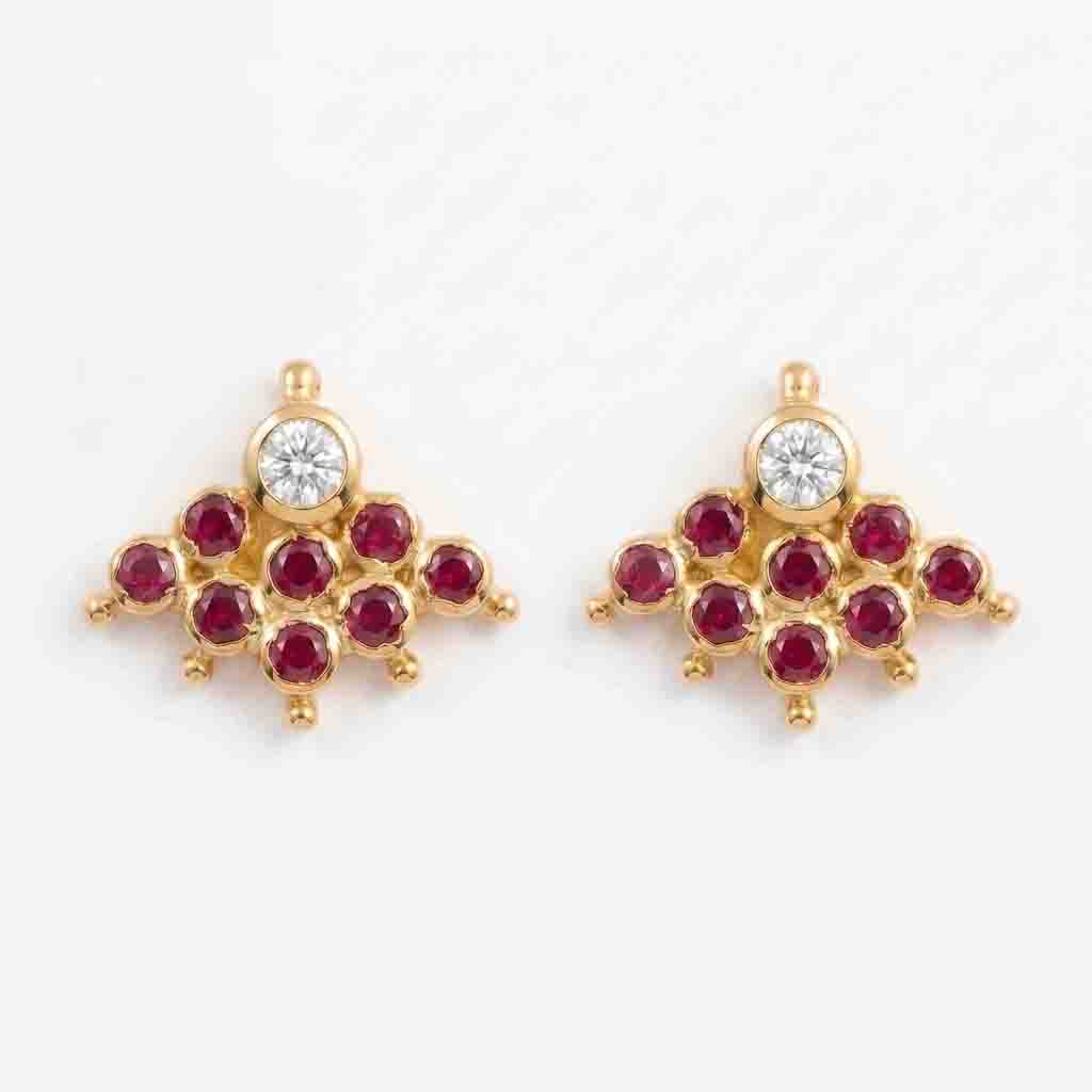 9 Stone  Earring