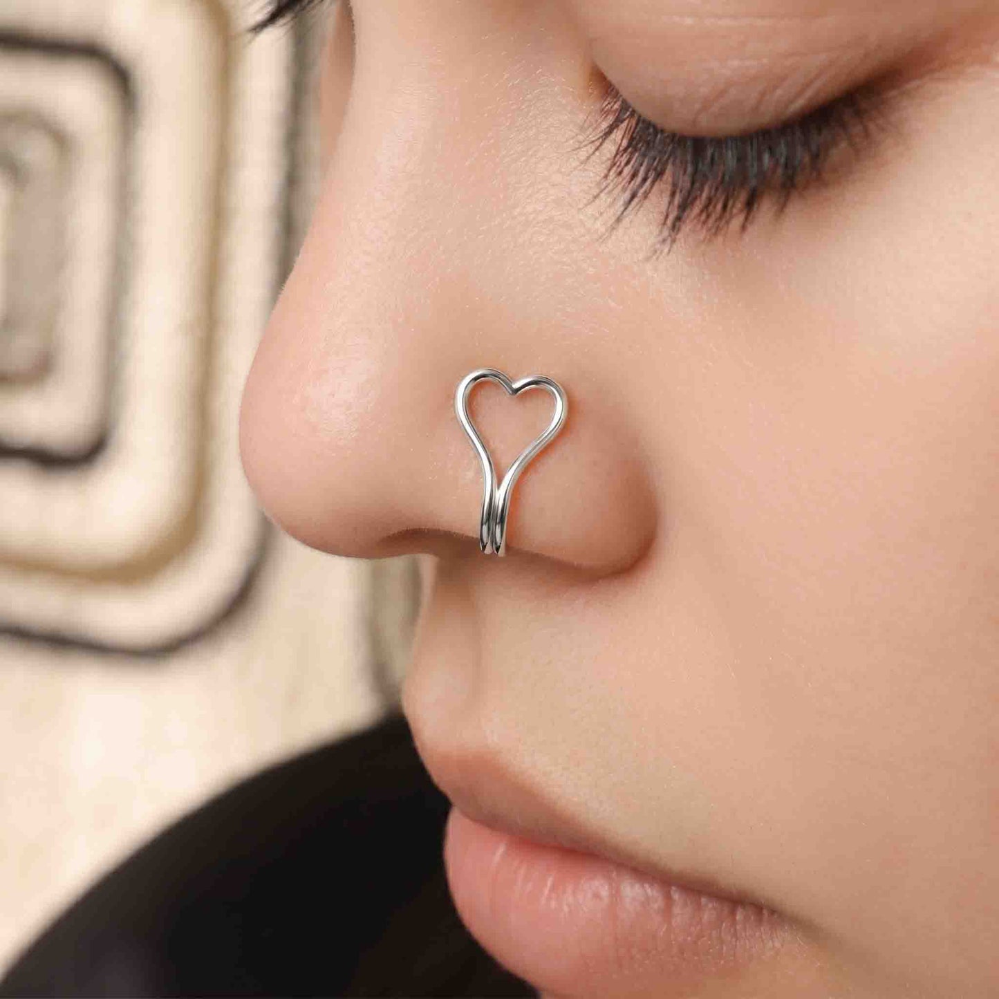 Silver Pipal Clip-on NosepIn