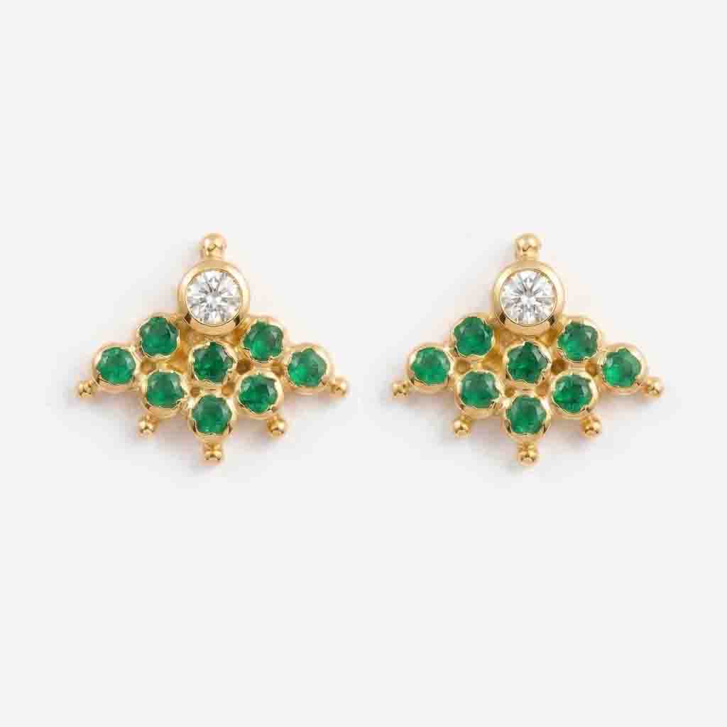 9 Stone  Earring