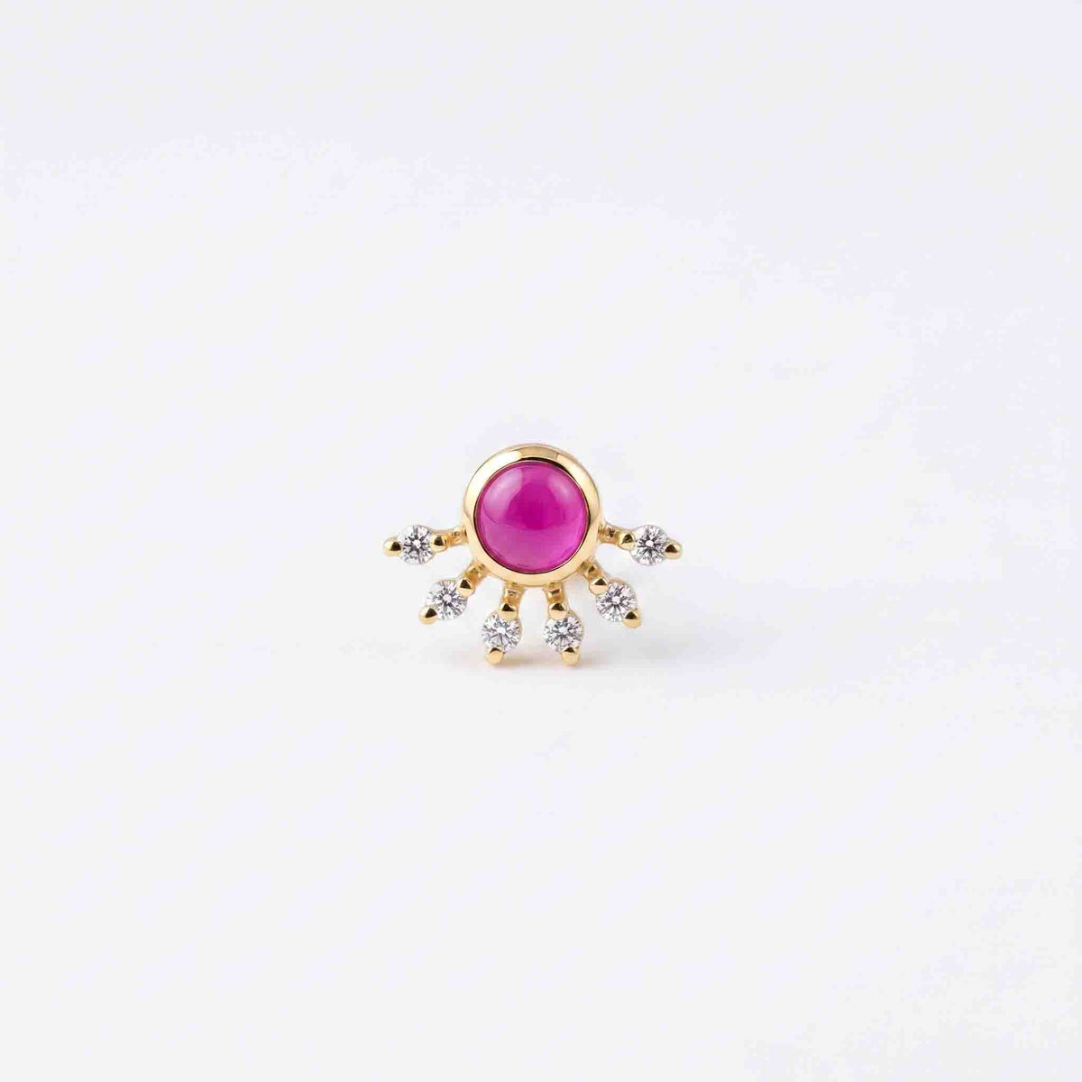 Silver Mani Kiran Nose pin