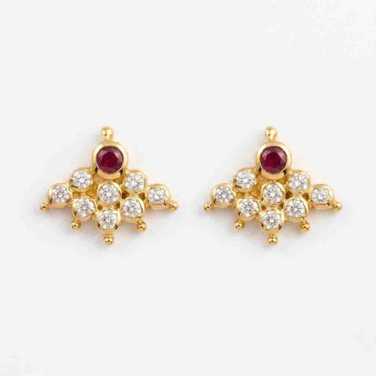 9 Stone  Earring