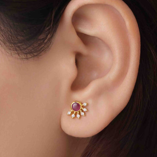 Silver Mani Kiran Earring