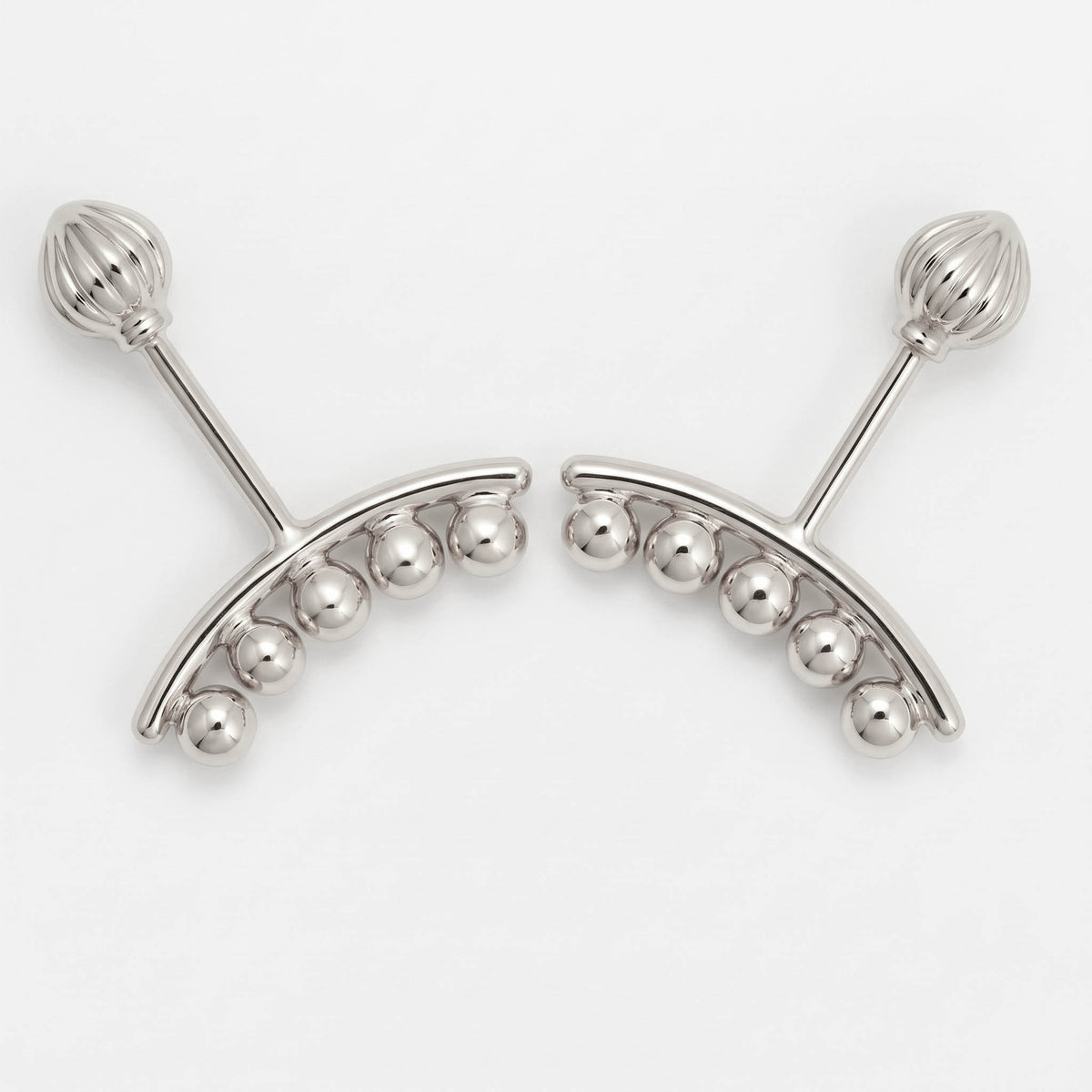 Silver Bugadi 5 Ball Line Modak Top Design
