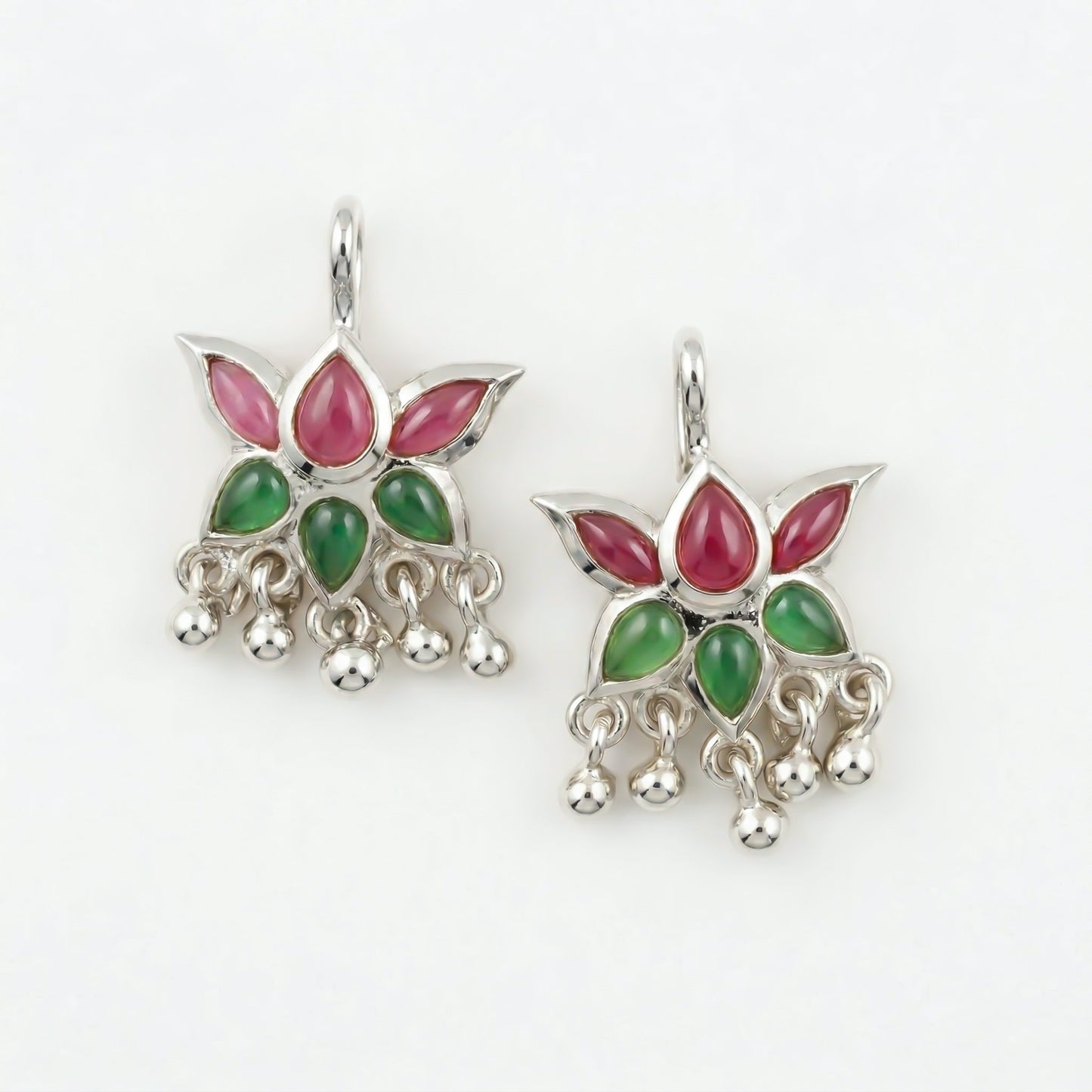 Silver Bugadi Charm Kemp Lotus