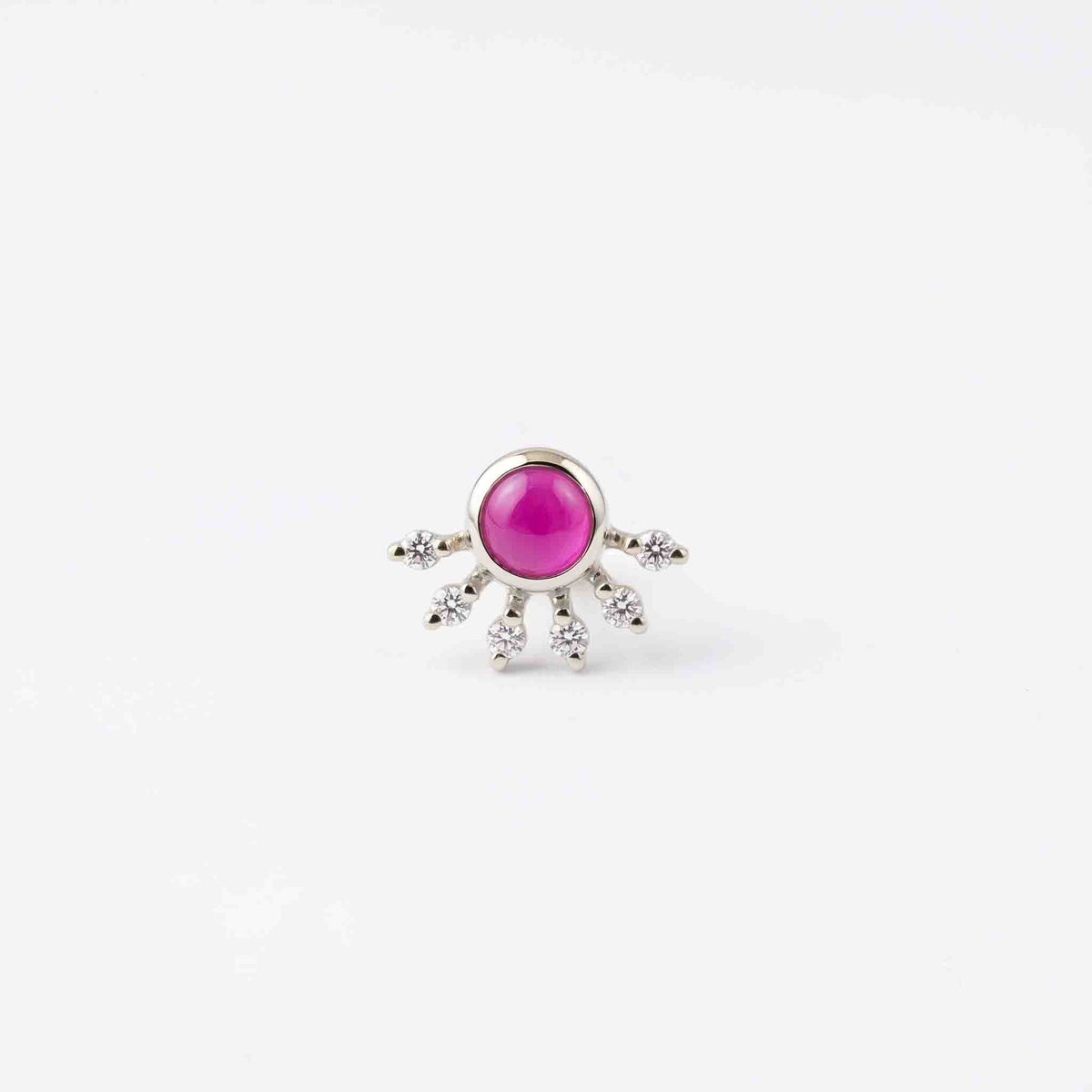 Silver Mani Kiran Nose pin