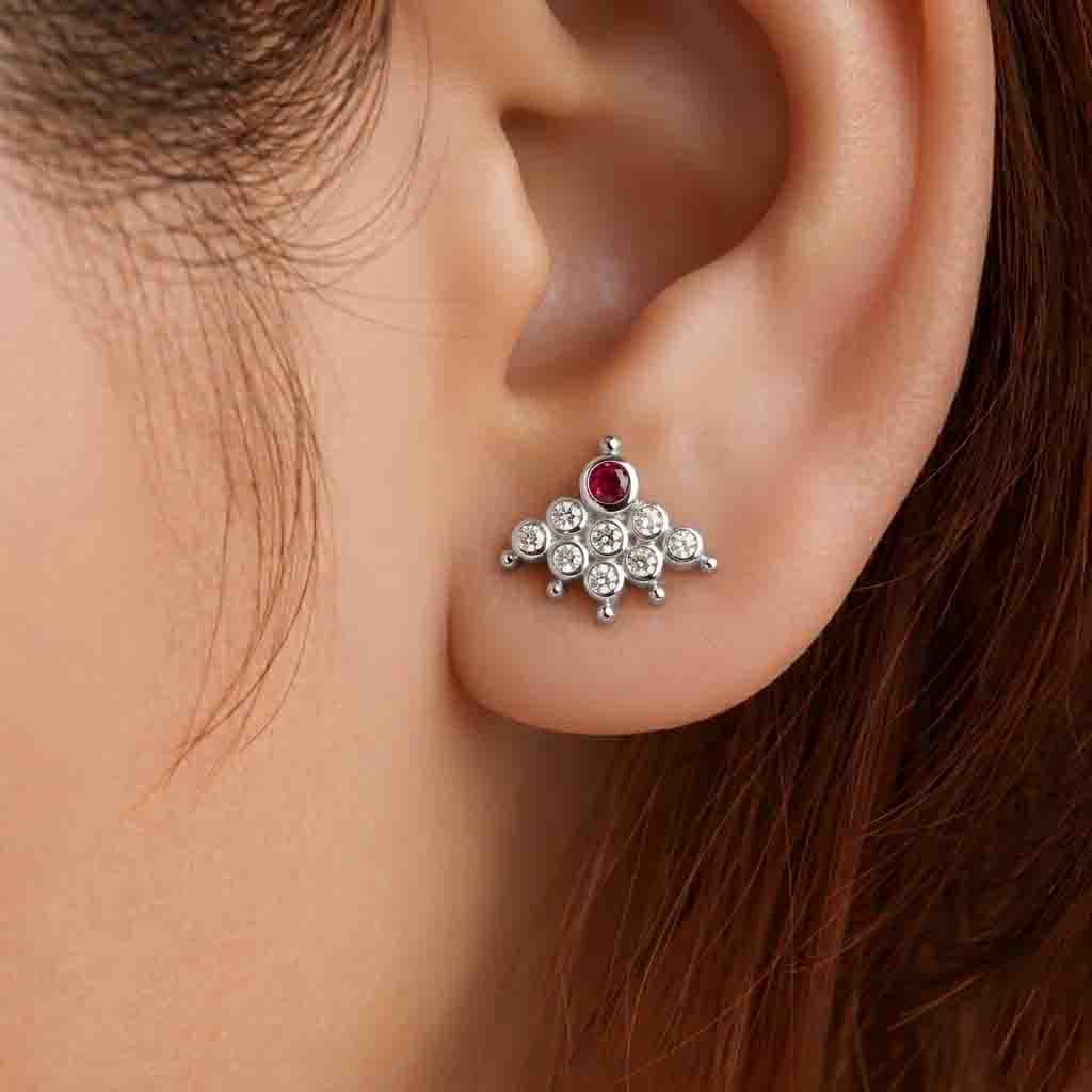9 Stone  Earring