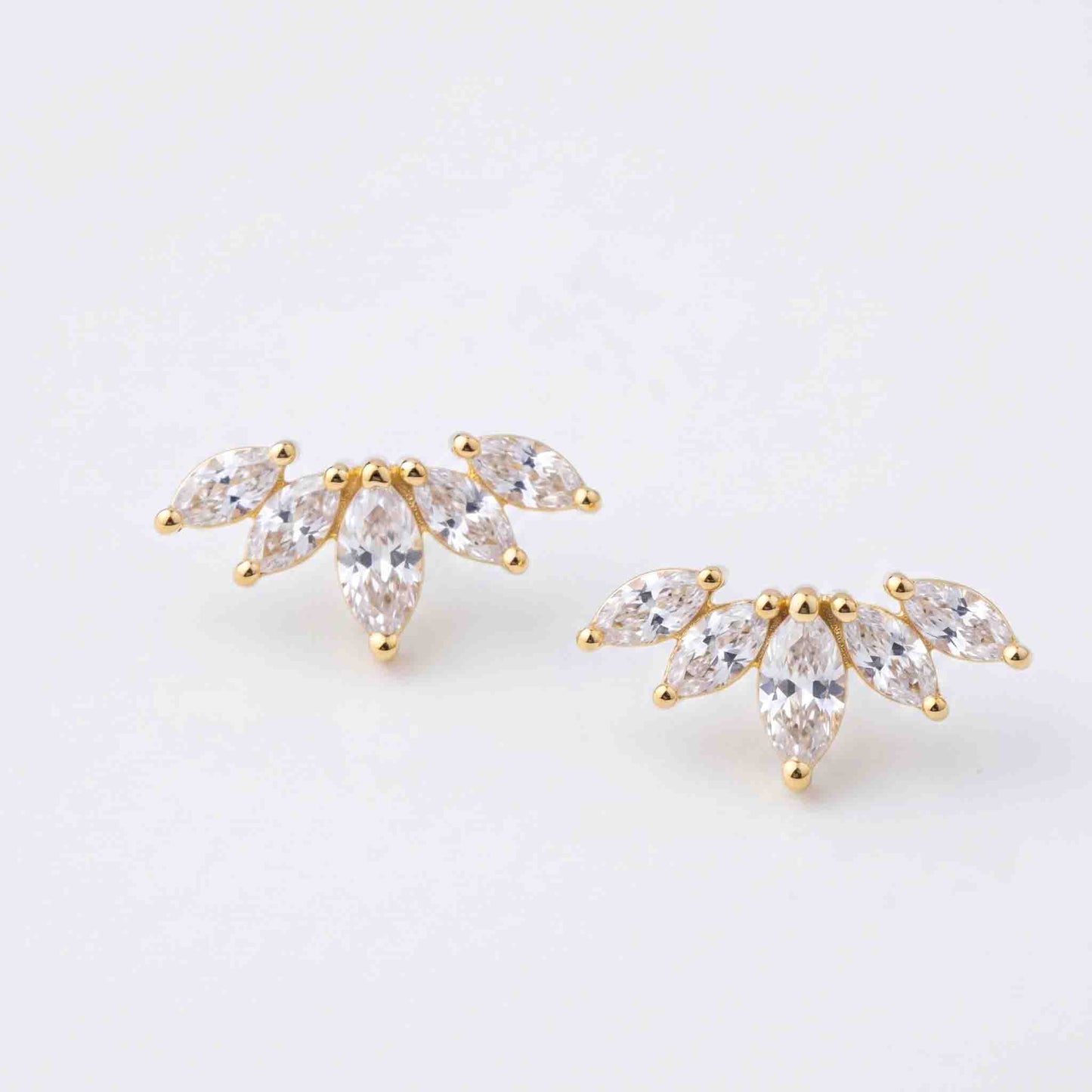 Silver Tiara Earrings
