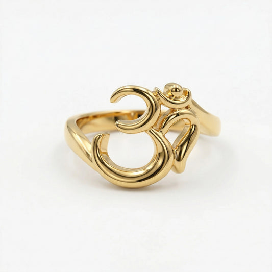 Silver Om Ring