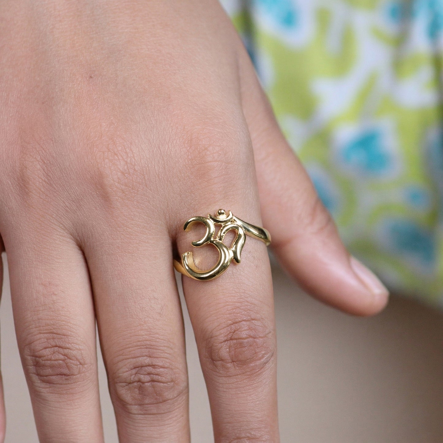 Silver Om Ring